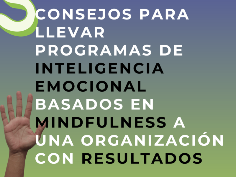 5 Consejos para implementar programas de Inteligencia Emocional basados en Mindfulness en una organización con RESULTADOS