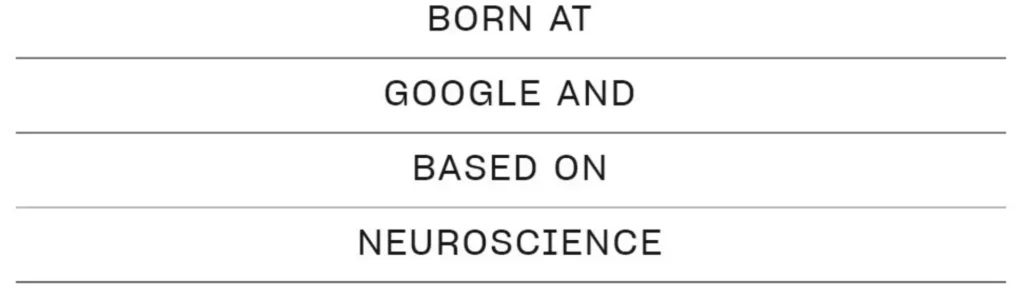 Gráfico informativo sobre el programa Search Inside Yourself: creado en Google y basado en neurociencia para empresas.